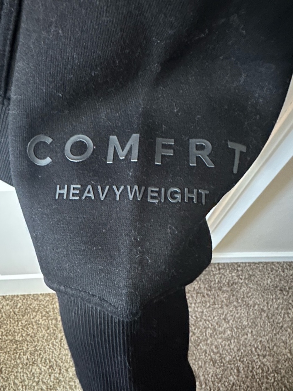 BNWT Comfrt Tranquil Obsidian Black Hoodie Sweatshirt 2X and Sweatpants XL set - Picture 4 of 15